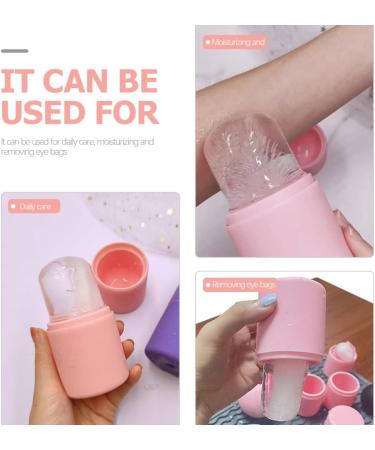 Silicone Ice Face Roller - Cooling Facial Massage Tool for Radiant Skin | Shop Pink Ice Rollers for Refreshing Skincare - Buy Online on SooperMarket.com