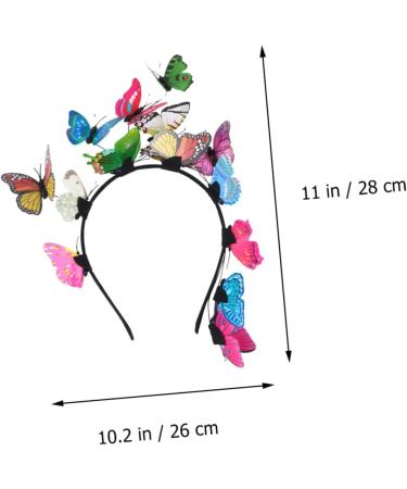 Gogogmee Hair Accessories Bride Headband Wedding Hairband Bride Hair Clip Butterfly Headband Birthday Headband Turbins for Ladies Head Hoop Cosplay Hairpin Hair Bands Creative Headwrap - Buy Online on SooperMarket.com