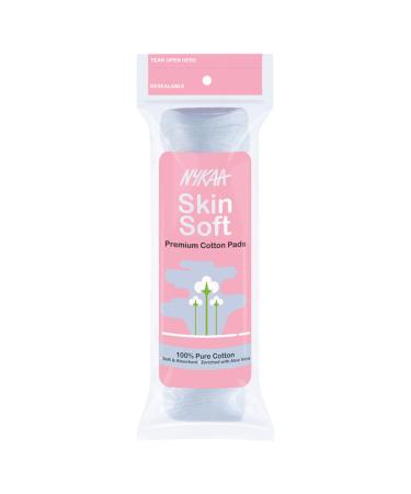 Nykaa Naturals Skin Soft Cotton Pads - Ideal for Makeup Removal Nail Care and Applying Facial Toners and Moisturizers - Leaves No Residue - 80 Pc