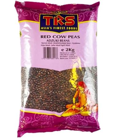 TRS Cow Peas Red | 2KG | Adzuki | Red Chori | Southern Peas | Crowder Pea | Nutty Flavor | Legumes | High Fibre | High Protein | Natural | Indian Origin