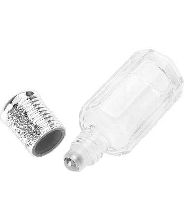 Empty Glass Roller Bottle Refillable Essential Oil Bottles 2pcs Mini Empty Glass Roller Bottle Perfume Essential Oil Bottles 10ml/12ml For Perfume Serum Lotion Aromatherapy Essential Oil(12ML-Silver) - Buy Online on SooperMarket.com