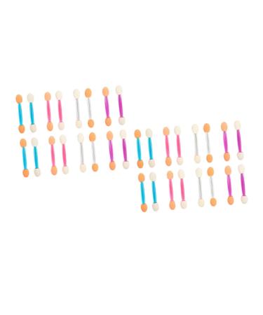 NOLITOY 120pcs Double Ended Eye Shadow Stick Eyeshadow Shimmer Eye Shadow Brush Applicators Woman Mix Tool