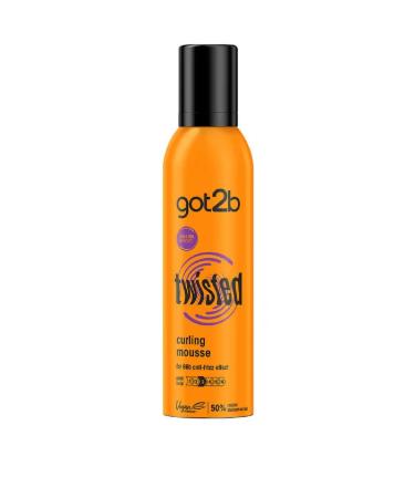 Schwarzkopf got2b Twisted Curling Hair Mousse Anti-Frizz Formula Desgined for Curls Lasts up to 96 Hours Vegan 250 ml 250 ml (Pack of 1)