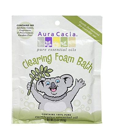Aura Cacia Clearing Foam Bath Eucalyptus 2.5 oz (70.9 g)