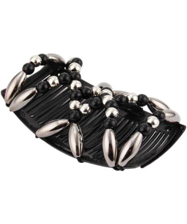 Beaded Hair Combs Stretchy Double Comb Hair Clips Stretchy Hair Comb Beads Hair Combs Elastic Hair Combs Vintage Beads Hair Comb for Women Hair Combs for Women Elastic Hair Slides - Buy Online on SooperMarket.com