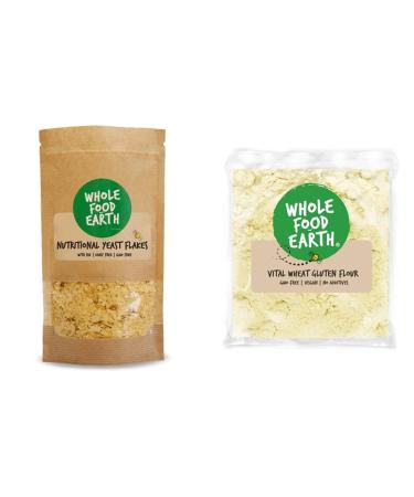 Wholefood Earth - Nutritional Yeast Flakes 3 kg - with B12 Dairy Free GMO Free Vegan & Vital Wheat Gluten Flour - Vegan - GMO Free (3kg)