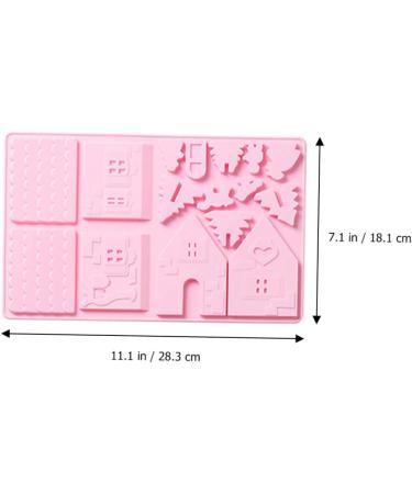 Cabilock 12 Pcs Cake Baking Tools Silicone Molds House Cookie Home Tools Christmas Cake Mold Manual Dessert - Buy Online on SooperMarket.com