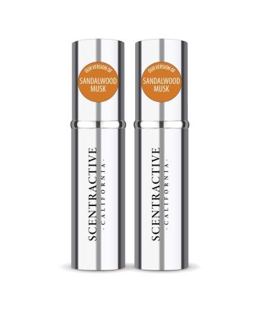 CA Perfume Impression of Emra Sandalwood Musk For Women & Men Fragrance Concentrated Long Lasting Eau de Parfum Spray Refillable Glass Atomizer Bottle 0.17 Fl Oz/5ml-X2 EMRA SANDALWOOD MUSK 0.34 Fl Oz (Pack of 1)