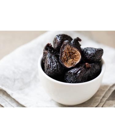 Dried Black Mission Figs - High Fiber Snacks, Unsweetened, Gluten-Free, Non-GMO & Kosher - California Grown - 8 Oz Bags (Pack of 4) - Buy Online on SooperMarket.com