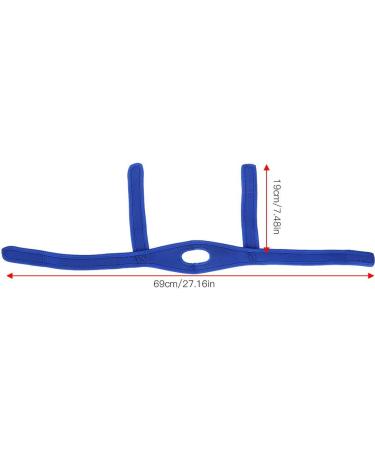 Snoreless Sleeping Solution: Women's Blue Chin Strap for Snore Reduction - Buy Online on SooperMarket.com