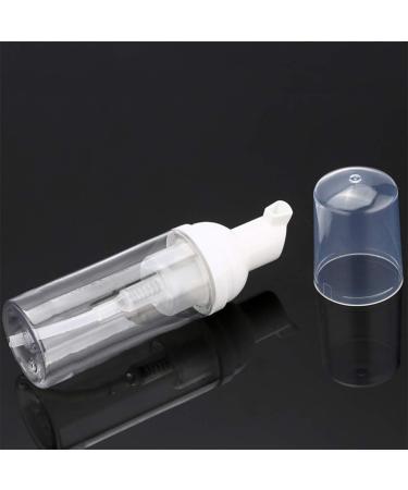 Solustre 2pcs 50ml Empty Refillable Clear Plastic Pump Bottle Mini Foam Dispenser Bottle for Lotion Cream Travel Small Container - Buy Online on SooperMarket.com