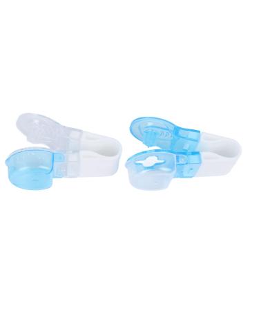 Portable Medicine Taker Take Medicine Tool Portable ABS Transparent and Blue for Office