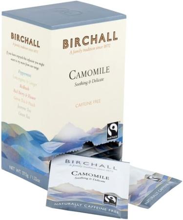Birchall Tea Bags Camomile Tea Gift Set Experience the Soothing & Delicate Flavors of Camomile - A Perfectly Fragrant Herbal Tea 6 Boxes of 25 Enveloped Plant-Based Tea Bags - Buy Online on SooperMarket.com