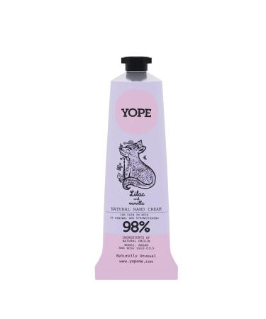 Yope natural hand cream lilac and vanilla is the perfect cosmetics for the skin the renewal and strengthening needs 50ml vanilla 50 ml (1 Pack)