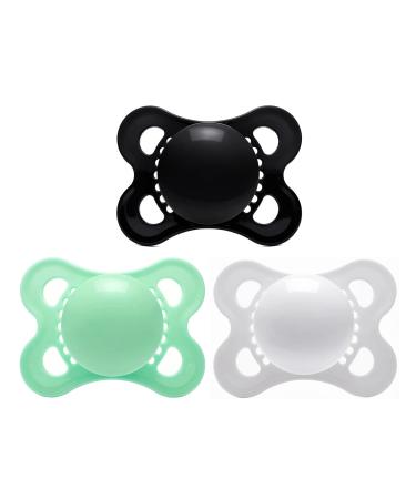 LittleForBig Large Shield Pacifier Generation-3 Adult Size 3 Paci Pack-White/Black/Green