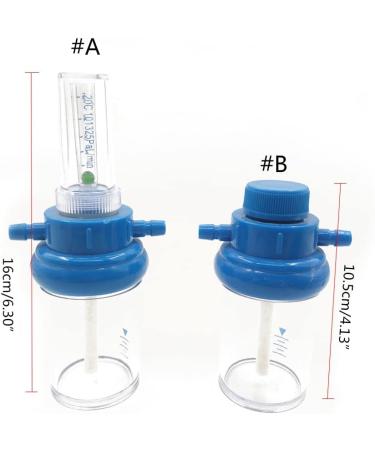 Practical Inhaler Buoy Type Inhaler O2 Pressure Reducer Gauge Flow Meter for Hospital Home Plastic Inhaler Flow Meter Humidification Bottle Supply System Bag - Buy Online on SooperMarket.com