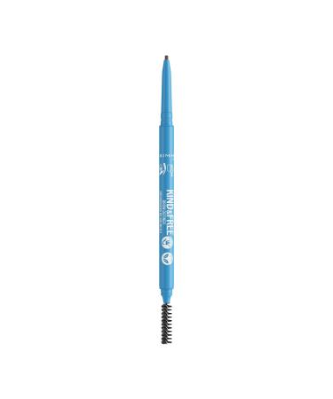 Rimmel London - Kind & Free Brow Definer Dual Ended Ultra Fine Tip and Spoolie NO mineral oils Vegan Formula - Caramel - 4