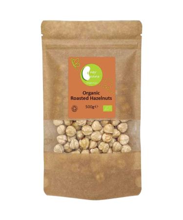 Organic Roasted Hazelnuts - Certified Organic- by Busy Beans Organic (500g) Organic 500g