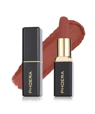 Phoera Non Transfer Lipstick Waterproof  smudge-proof and mask-proof feeling weightless Pigmented Formula Long-Lasting Lipstick That Are Mask  Water and Sweat Proof. (04 Tacey)