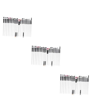 Baluue 60 Pcs Eye Makeup Kit Para Pesta as Spoolie Brush for Eyelashes Makeup Brush Eye Shadow Brush