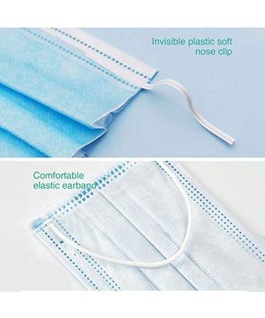 100 Pack Made in USA Disposable Face Masks - Medical Grade 3 Ply Protection for Adults - Soft & Breathable - Buy Online on SooperMarket.com