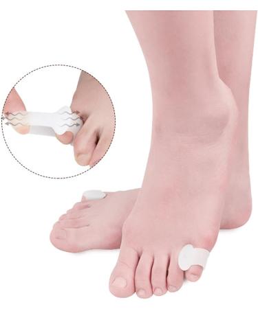 HEIMEABI Toe Straightener & Spreader | Bunion Corrector Gel Separator | Pinky Toe Corrector & Cellulite Remover - Light Blue One Size - Buy Online on SooperMarket.com