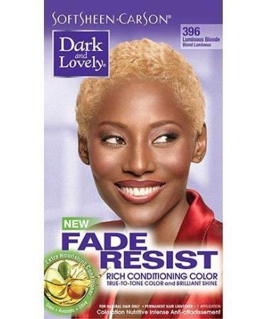 Dark and Lovely Fade Resistant Rich Conditioning Colour Hair Colour Luminous Blonde 396