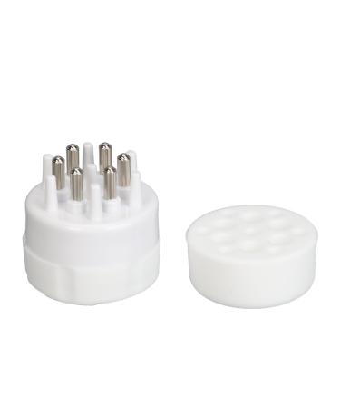 Hair Oil Applicator Manual Scalp Applicator Comb Portable 5ml Capacity for Essential Oil (White)