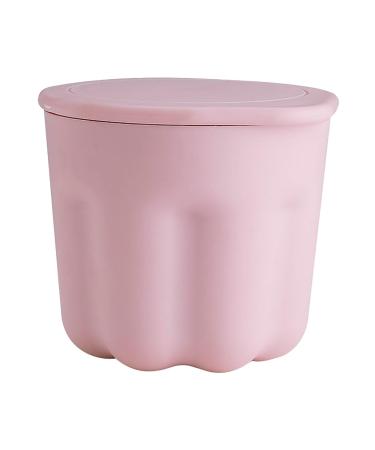 Easy cleaning Makeup Brush Cleaner Cup Drying Rack Multi Functional Safe PP TPR Beauty Tool Essentials (Pink)
