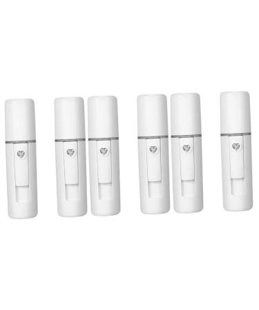 Baluue 6 Pcs Spray Meter Essential Oils Diffusers for Home Portable Humidifer Mist Sprayer Plastic White
