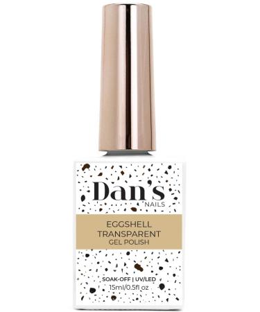 Dan's Nails 15ml - EggShell Clear Gel Nail Polish for Nail Salon Manicure or at Home DIY Nail Art Designs  Quail Egg Gel Black Spot Effect Finish