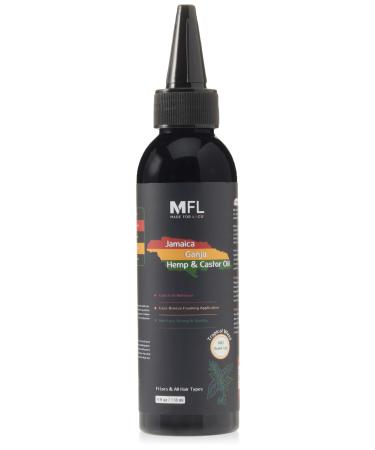 Made For Locs Jamaica Ganja Hemp Locs Oil | Lightweight Foaming Conditioning Oil with Tropical Scent - Ideal for Locs & Dreadlocks 4 oz