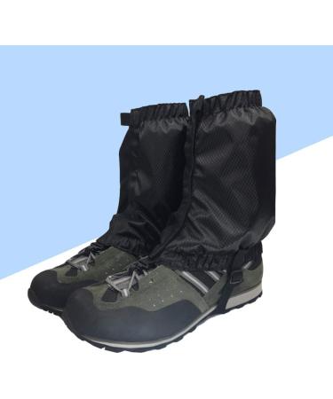 VORCOOL Lightweight Waterproof Snow Gaiters - 1 Pair Ankle Gaiters for Outdoor Hiking & Climbing (Black) | International Shipping Available - Buy Online on SooperMarket.com