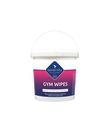 Antibacterial Gym Cleaning Wipes - Alcohol Free Sanitising Surface Wipes for all Hard Surfaces - Made in UK - Bucket of 125 Extra Large Strong Wet Wipes (Pack of 1) 1 count (Pack of 1)