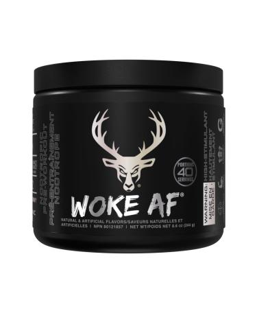 BUCKED UP Woke AF - High Stimulant Pre-Workout- Prolonged Energy & Next Level Focus Without Side-Effects - ZERO SUGAR - ZERO CALORIE - CREATINE FREE (20 Serve White Gummy Deer) White Gummy Deer 20 Serve