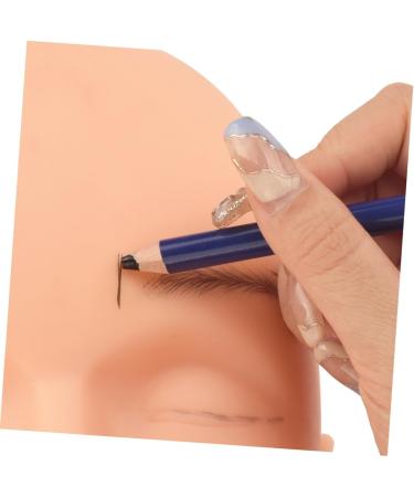 Mikinona 1 Set Wood Brow Pencil Dark Brown Tattoos Positioning Pen Blue Eyebrow Pencil - Buy Online on SooperMarket.com