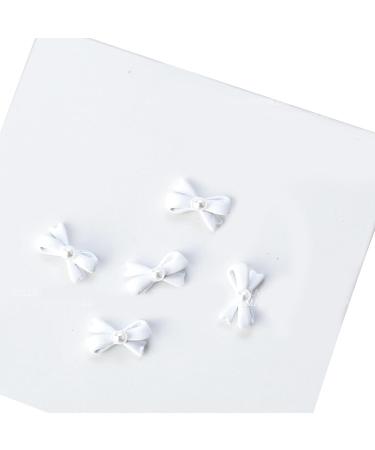 5Pcs Metal Nail Art Studs 3D Nail Art Metal Nail Art Jewelry Decorations Pearls Bows Nail Decoration Accessories Nail Rivets Gems Coffee color - Buy Online on SooperMarket.com