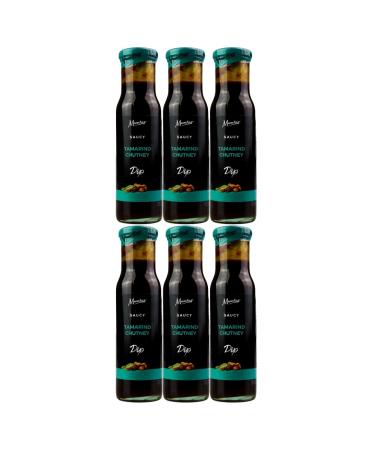 Mumtaz Saucy TAMARIND Chutney Dip 295g Pack of 6 Ideal For Dipping Dressing & Spreading.