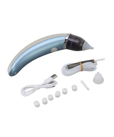 Nose Sucker Automatic Earwax Removal Electric 5 Gears Nasal Aspirator Easy for Home(Blue)