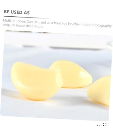10pcs Keychain Artificial Plants Realistic Vegetable Fake Garlic Flakes Props Clove Fake Vegetables - Buy Online on SooperMarket.com