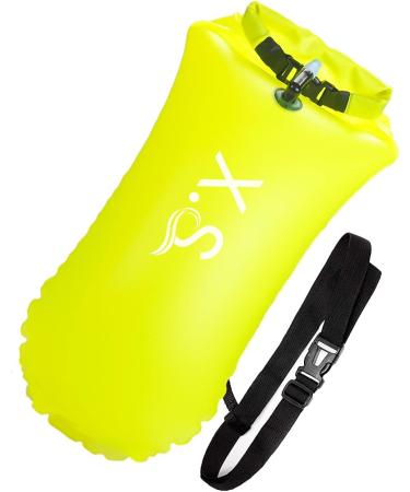 X.Store 2 Pack 20L Waterproof Swim Buoy with Storage - Bright Yellow | Swim Safety Float for Water Sports - Buy Online on SooperMarket.com