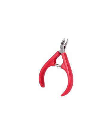 Nail Clipper 1pc Nail Art Red Stainless Steel Cuticle Manicure Cutter Nippers Clipper Tool Cuticle Scissor Trimmer Manicure Tool (Color : Red)