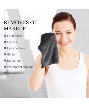 Sinland Microfiber Face Cloths - Reusable Makeup Remover Cloths for Women and Baby - Ultra Soft Washcloths - 12x12 Grey - 12 Pack - Buy Online on SooperMarket.com