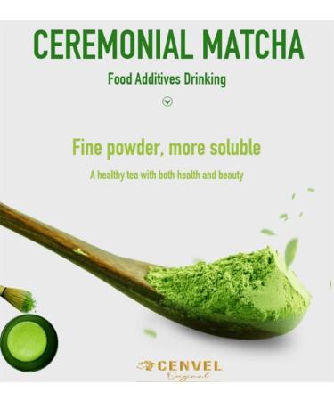 CENVEL Chai Matcha Green Tea Powder | Premium Grade | Use for Drinking Cooking Baking Smoothie | Increase Energy - Boost Metabolism - Improve Mental Focus | Vegan & Vegetarian Friendly (100g) - Buy Online on SooperMarket.com