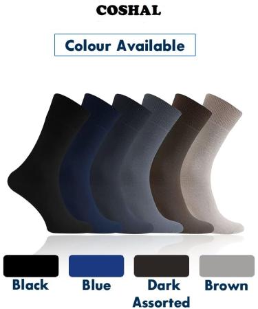 COSHAL 3 Pairs Womens Diabetic Socks wide Honey Comb top soft cuff Ankle Medium-Elastic Grip Soft Toe cosy feel for sensitive feet Legs Non-Binding Circulatory Socks SIZE (4-7) One Size Blue ( 3 Pairs ) - Buy Online on SooperMarket.com