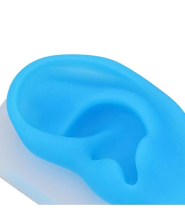 Silicone Left Ear Piercing Model - Flexible & Durable Teaching Tool with Transparent Base - Buy Online on SooperMarket.com