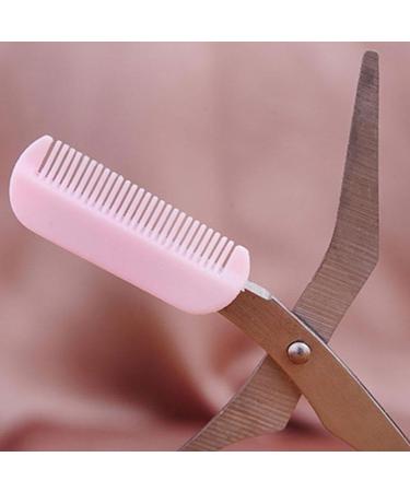 Jkapagzy Women's Eyebrow Trimming Scissors & Comb - Professional Brow Accessories for Perfect Eyebrows - Rose Color - Buy Online on SooperMarket.com