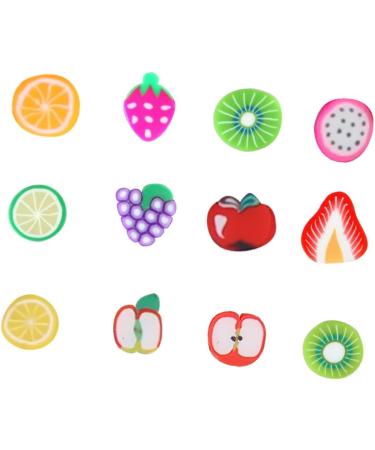 FRCOLOR 4800 Pcs 12 Fruit Sliced nail Art Accessories 3d Nail Charms Nail Diy Slices Nail Art Fruit Flatback Buttons Decor Nail Manicure Fruit Slices Nail Decals Flowers - Buy Online on SooperMarket.com