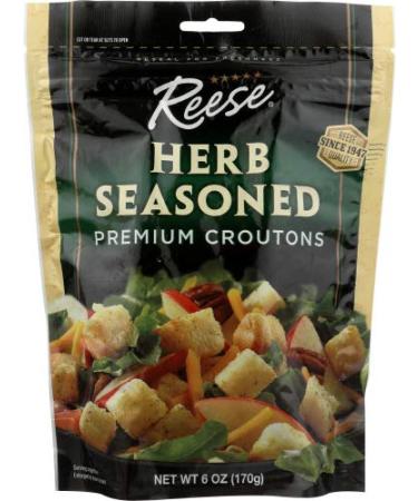 Reese Seasoned Croutons 6 oz (Pack of 12) - Premium Quality Crunchy Salad Toppers - Buy Online on SooperMarket.com