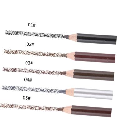 MUSISALY 2pcs Long Lasting Eyebrow Pencils Leopard Eyeliner Pencil Eyebrow Brush for Women Puff Head Wooden 1 count (Pack of 1) As Shown - Buy Online on SooperMarket.com
